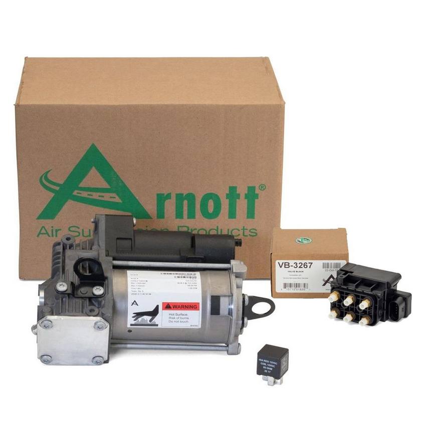 Mercedes Air Suspension Compressor Kit (with Air Suspension and Airmatic) 164320120480 - Arnott 3994204KIT